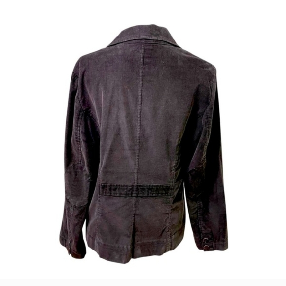 Talbots Chocolate Brown Corduroy Stretch Blazer Sz 14  Excellent Condition - Picture 4 of 11